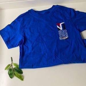 Boys Vans Logo Shirt size 4/Small blue
